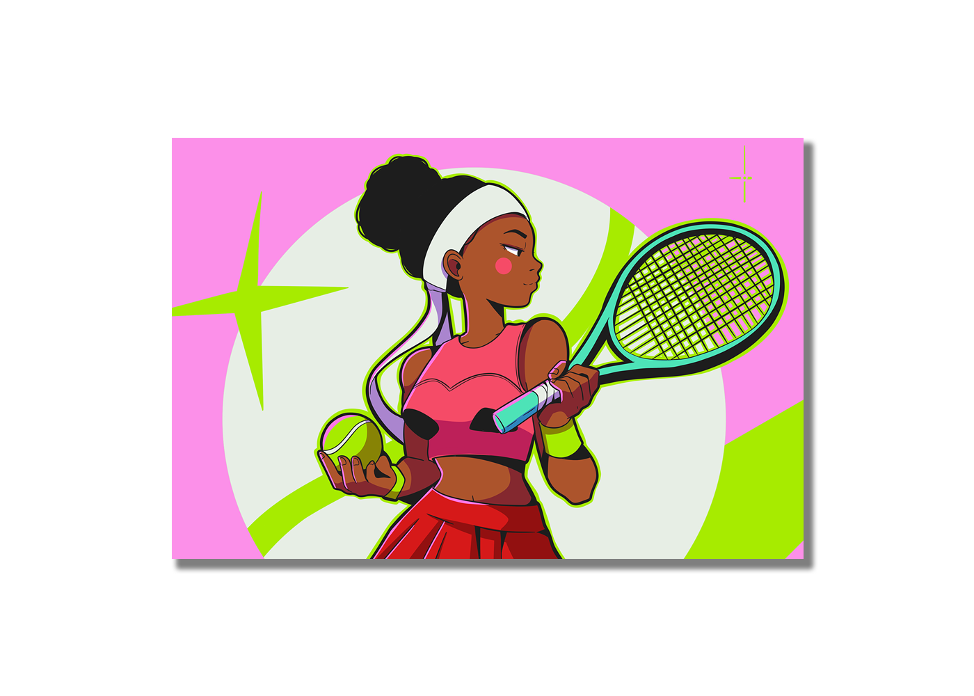 "Coco Gauff: 2023 US Open" Art Postcards Pack