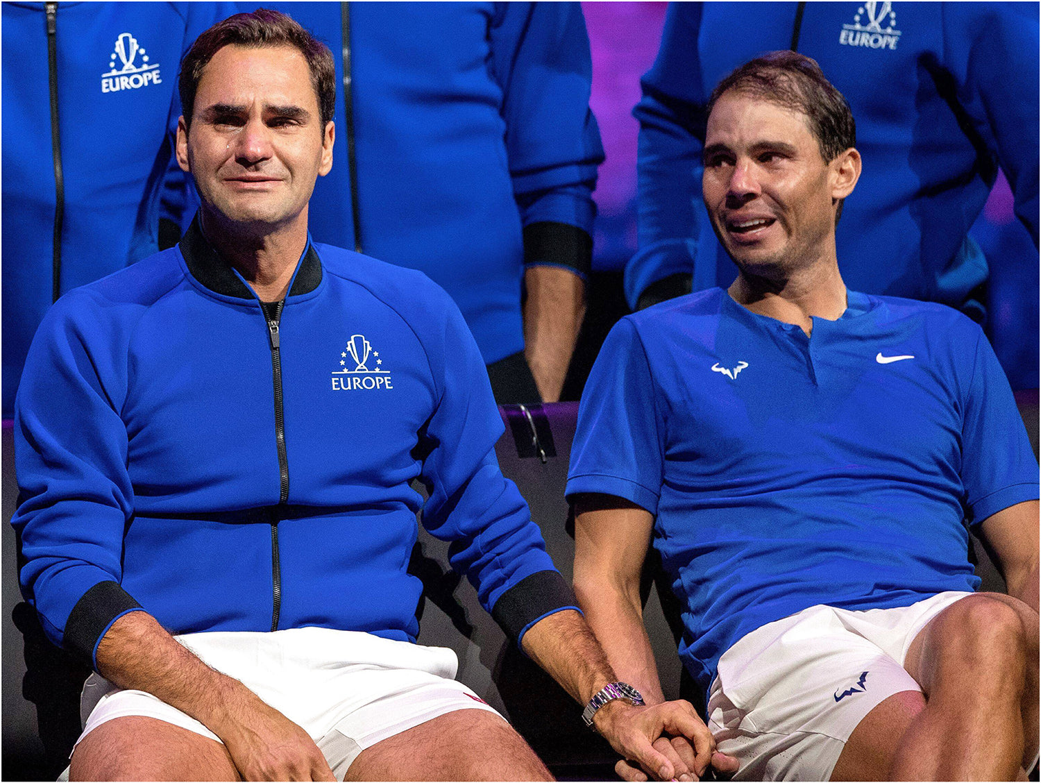 Roger Federer & Rafa Nadal at Laver Cup by Ella Ling