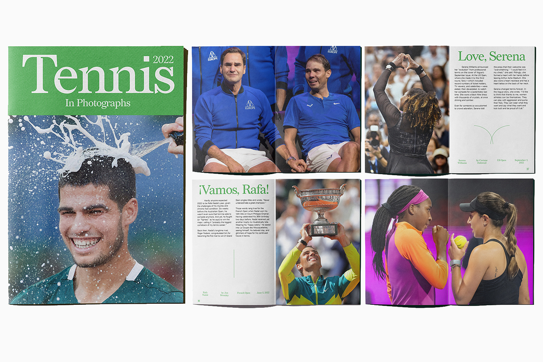 Cover of Tennis In Photographs 2022 Magazine Booklet