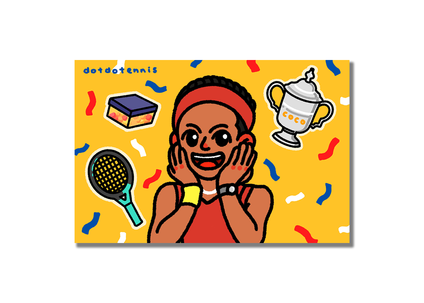 "Coco Gauff: 2023 US Open" Art Postcards Pack