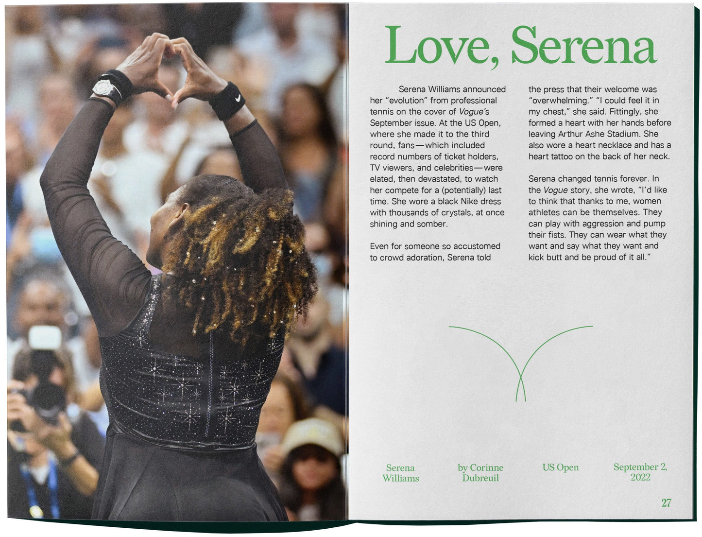 Serena Williams by Corinne Dubreuil