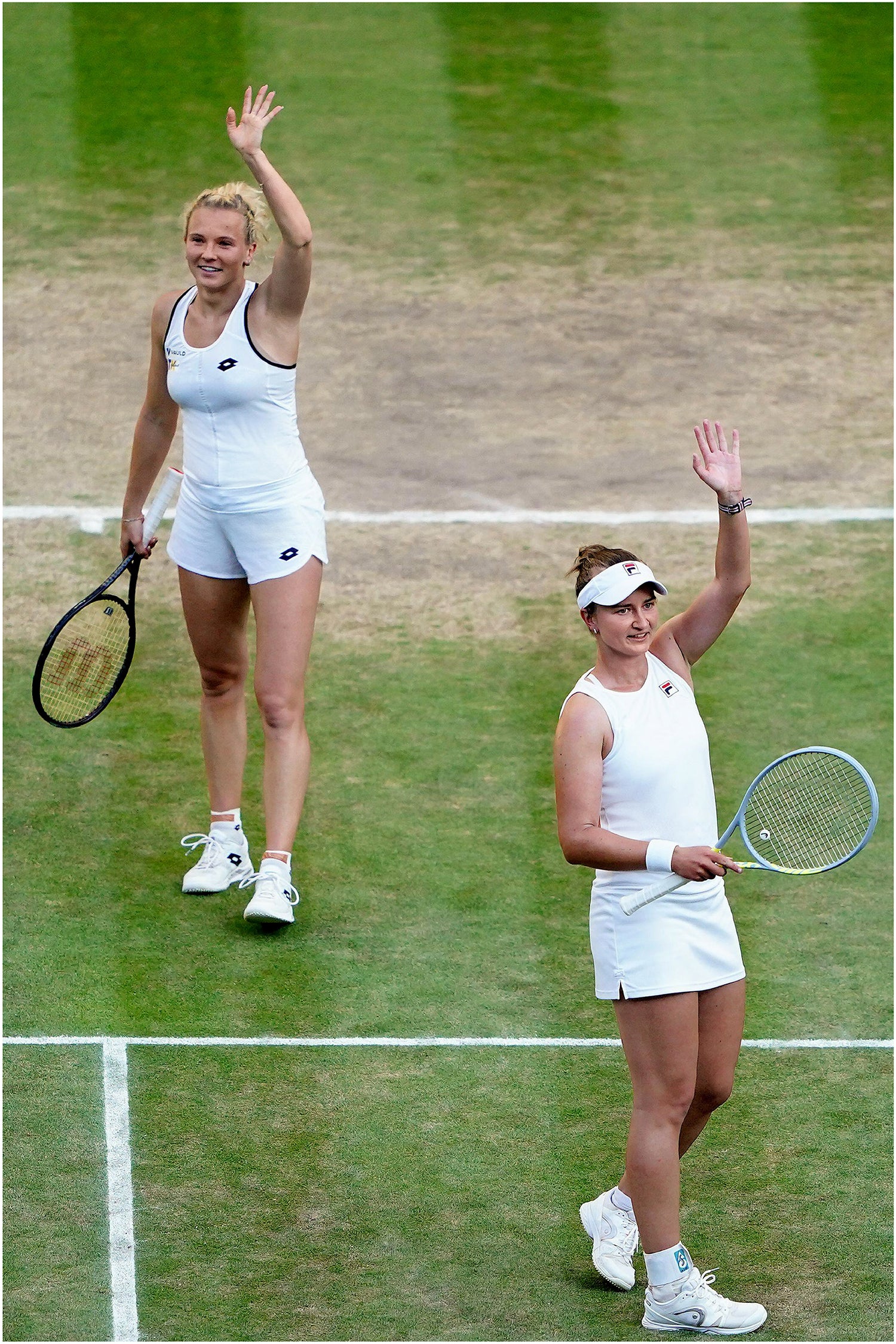 Katerina Siniakova & Barbora Krejcikova at Wimbledon by Zac Goodwin